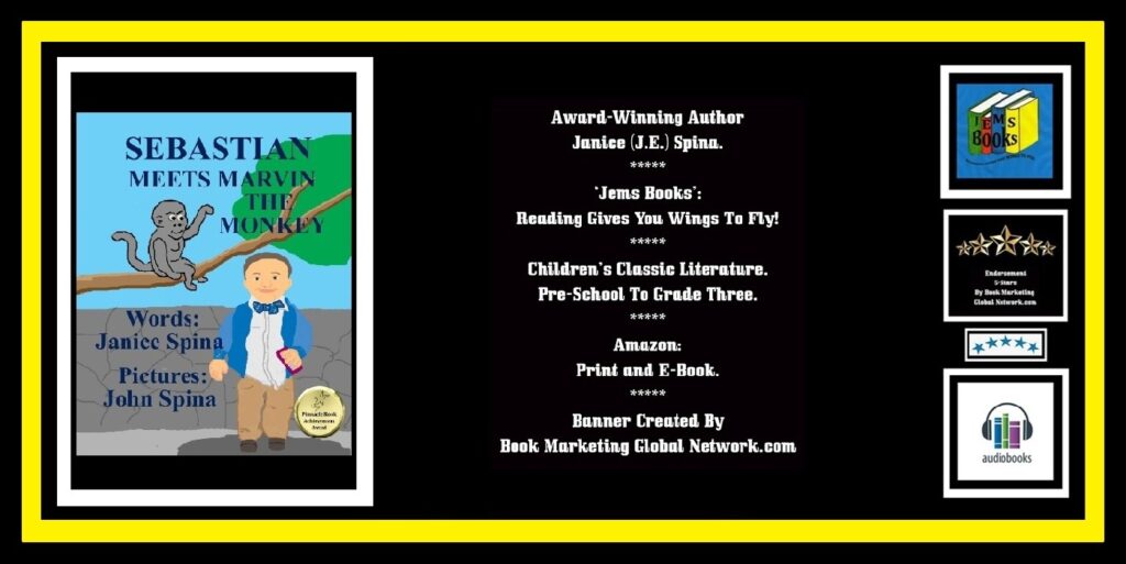 BOOK BANNER FOR 'SEBASTIAN' BY JANICE SPINA