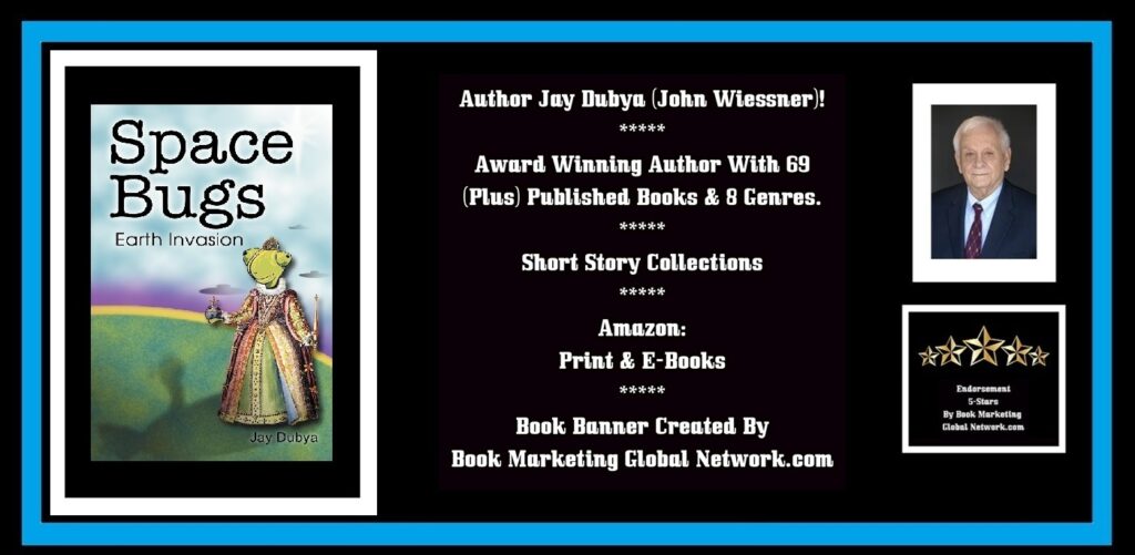 BOOK BANNER FOR SPACE BUGS SHORT STORIES BY JAY DUBYA