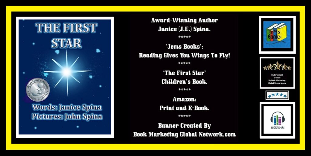 BOOK BANNER FOR 'THE FIRST STAR' BY JANICE SPINA