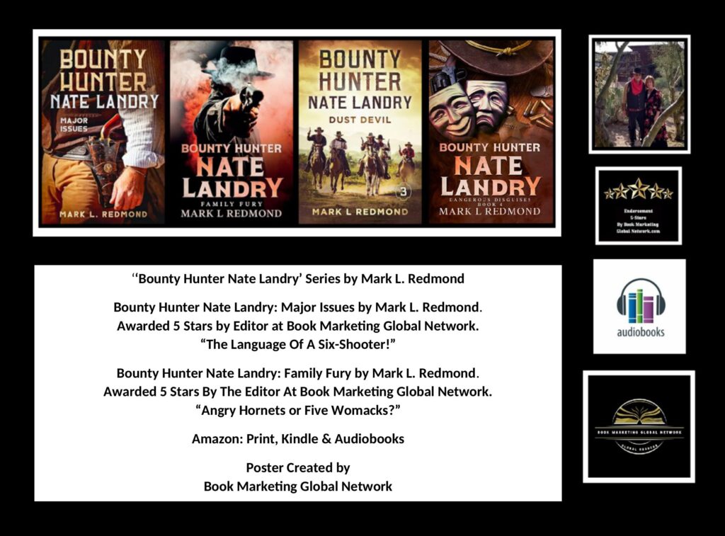 ‘Bounty Hunter Nate Landry’ Series by Mark L. Redmond (Poster) by Book Marketing Global Network