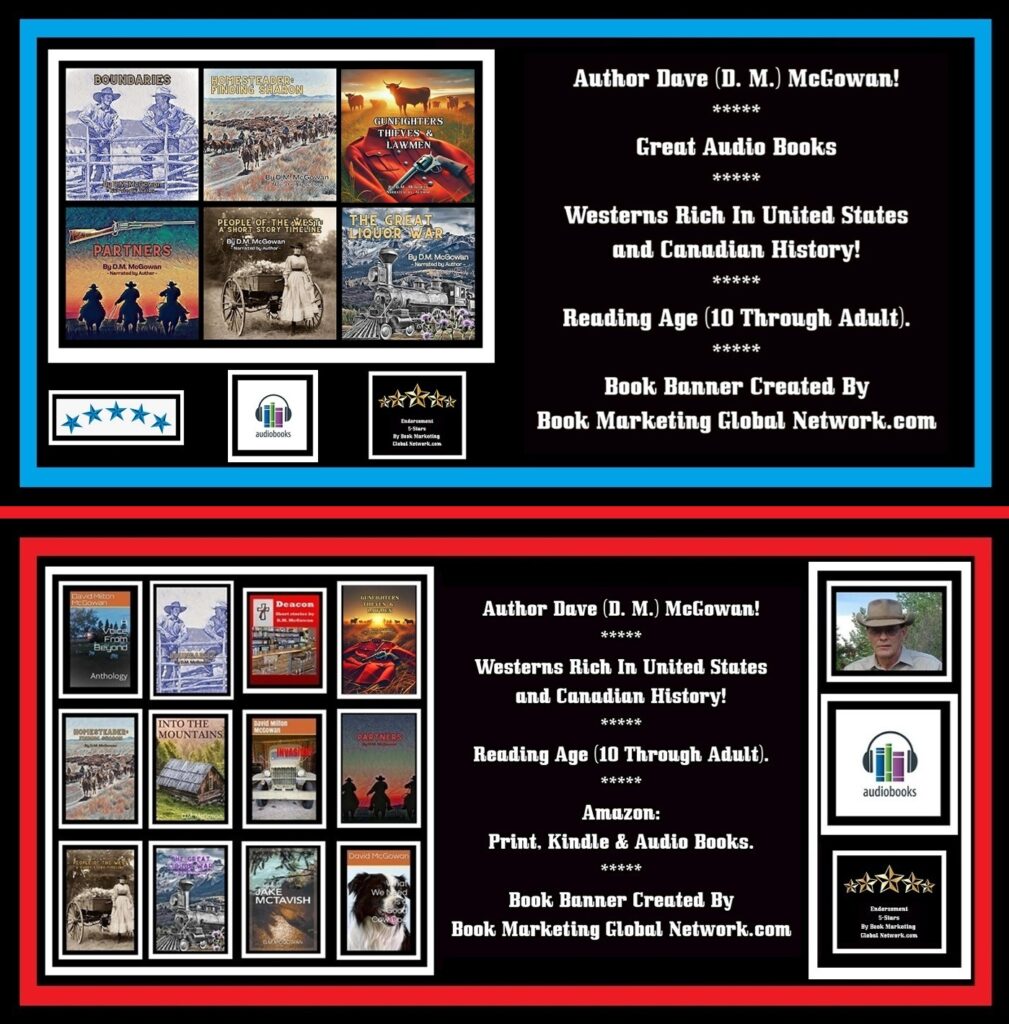 BOOK BANNER POSTER FOR AUTHOR DAVE MCGOWAN
