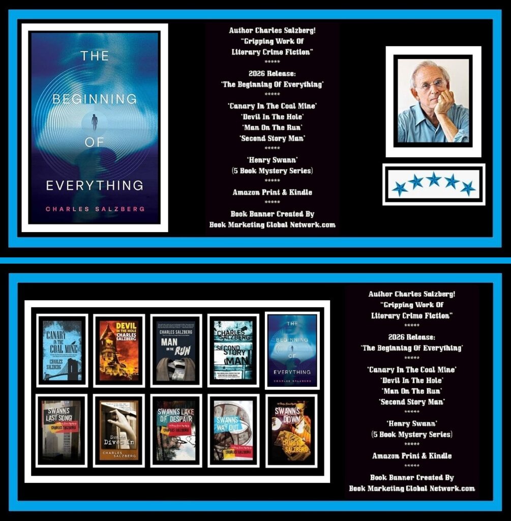 BANNER POSTER FOR AUTHOR CHARLES SALZBERG