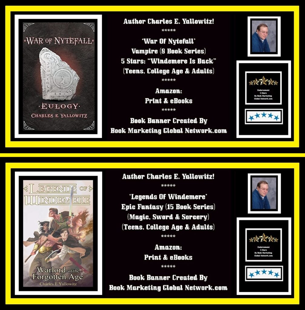 BOOK BANNER POSTER FOR AUTHOR CHARLES E. YALLOWITZ