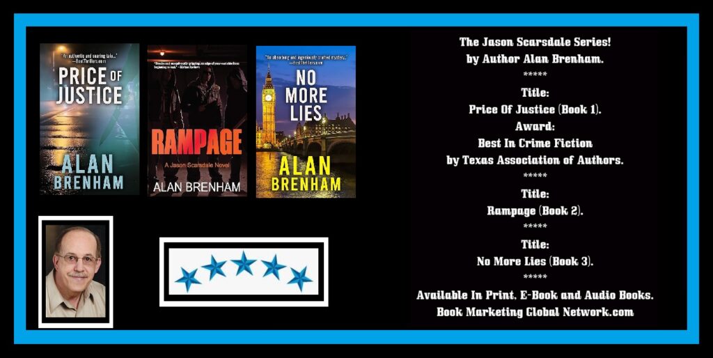 The Jason Scarsdale Series Banner For Author Alan Brenham