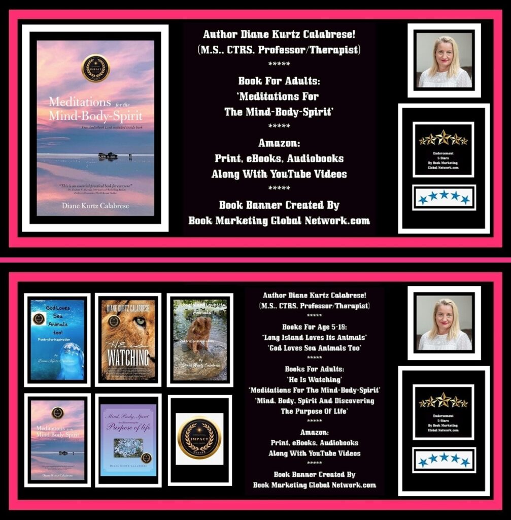 BOOK BANNER POSTER FOR MEDITATIONS BY AUTHOR DIANE KURTZ CALABRESE