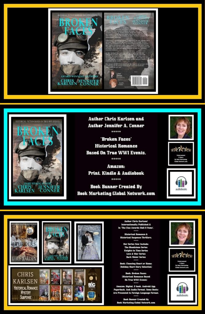 BOOK BANNER FOR BROKEN FACES BY CHRIS KARLSEN