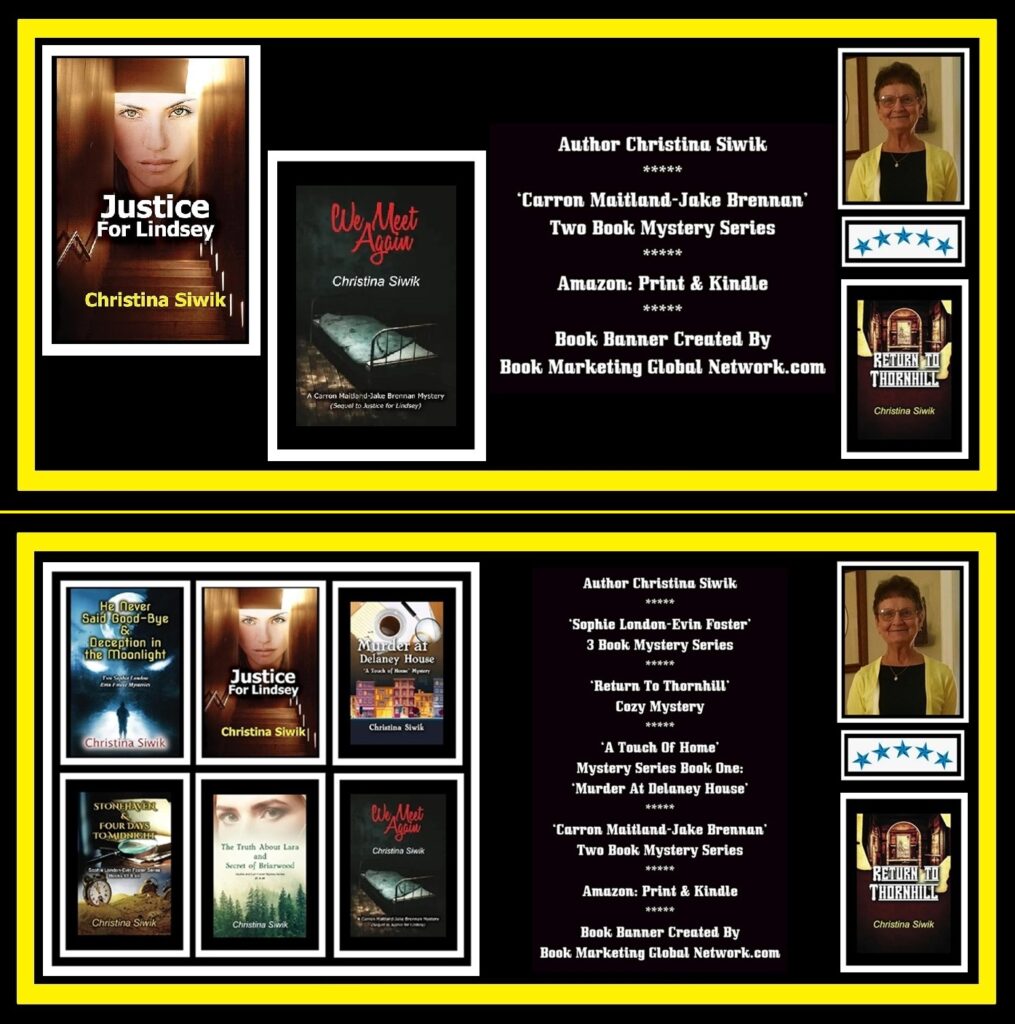 Carron Maitland-Jake Brennan Mystery (Two Book Series) By Christina Siwik