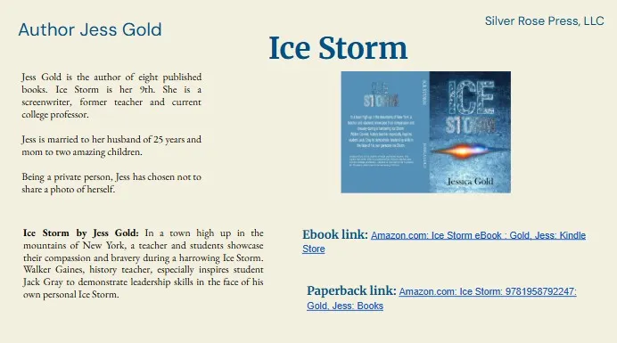 Ice Storm By Author Jess Gold