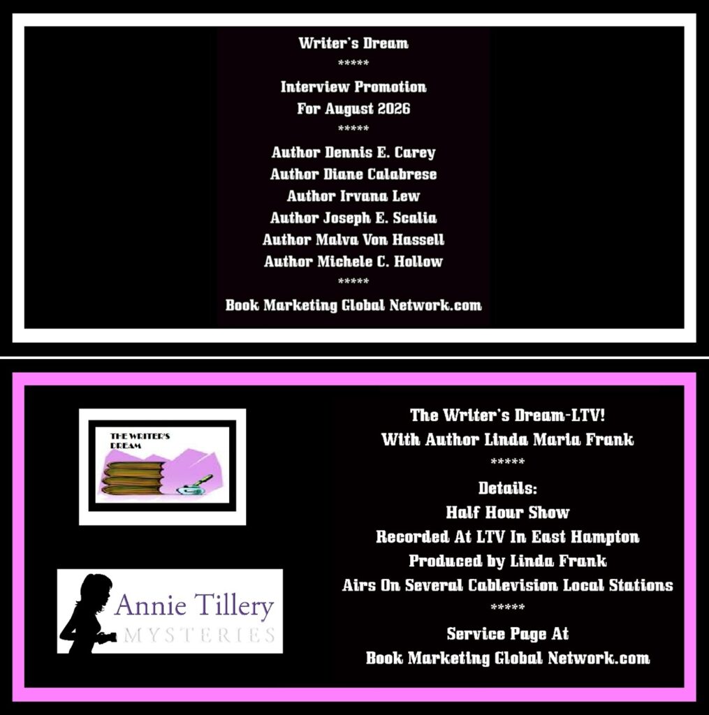 Writer’s Dream Interview Promotion For August 2026 At Book Marketing Global Network